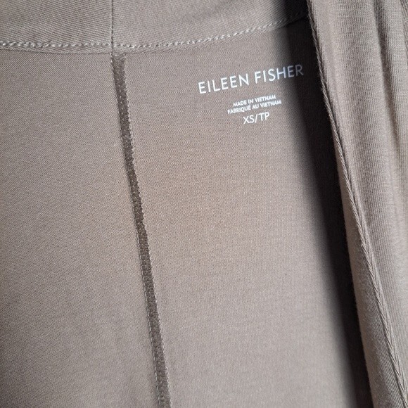 Eileen fisher open front tan cardigan w front pockets sz xs nwot laganlook coast - Picture 3 of 5